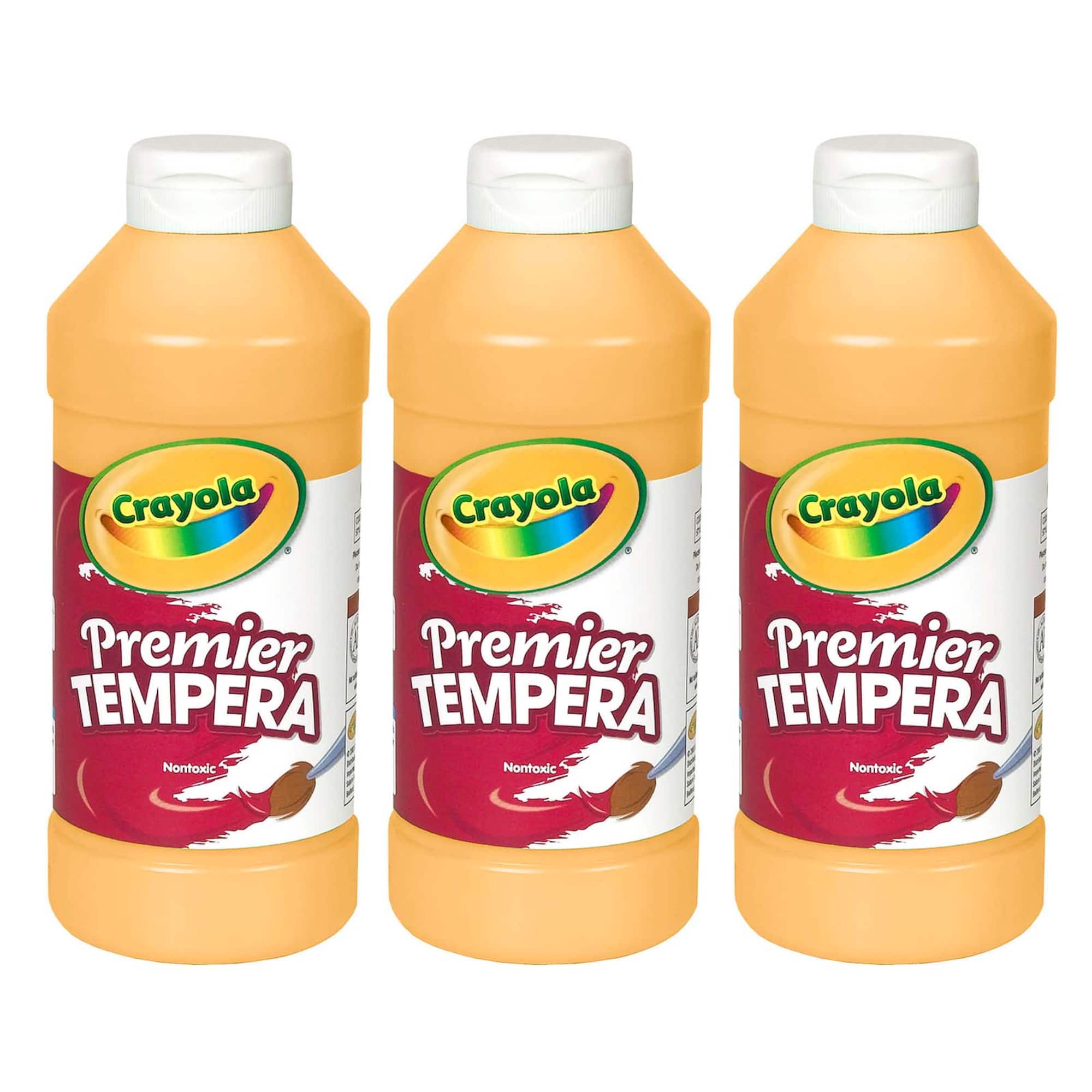Crayola® 16oz. Peach Premier Tempera Paints, 3ct.